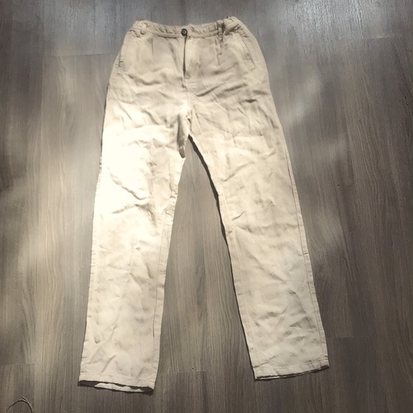 Zara Formal Pants Cream - Picture 1 of 1